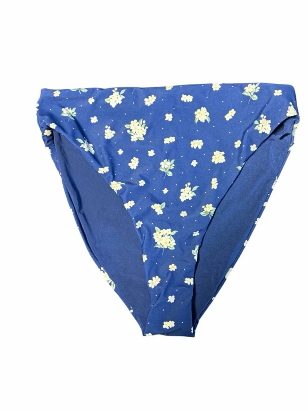 WeWoreWhat Polka Dot Floral High Rise Swim Bottom NWT
